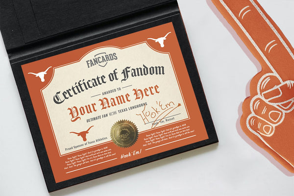 Texas Certificate of Fandom
