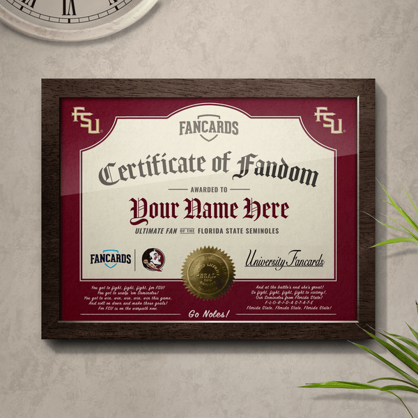 Florida State Certificate of Fandom