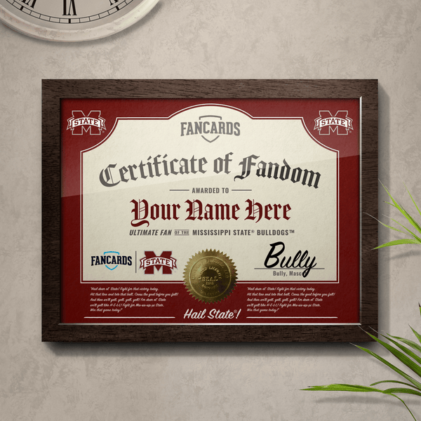 Mississippi State Certificate of Fandom