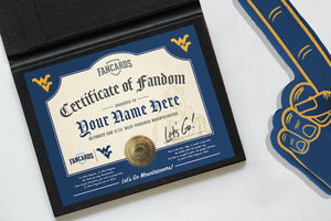 West Virginia Certificate of Fandom