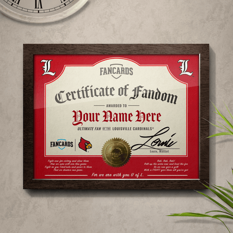Louisville Certificate of Fandom