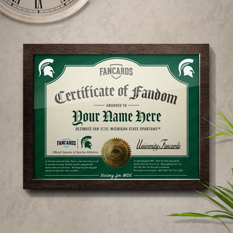 Michigan State Certificate of Fandom