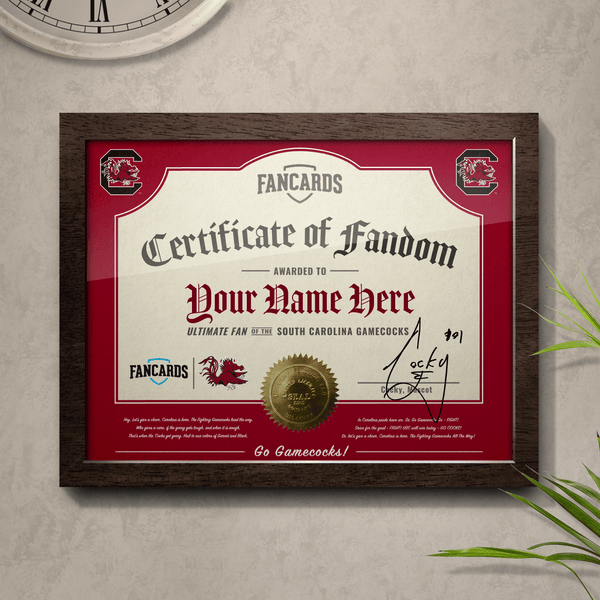 South Carolina Certificate of Fandom