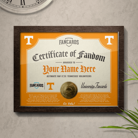 Tennessee Certificate of Fandom
