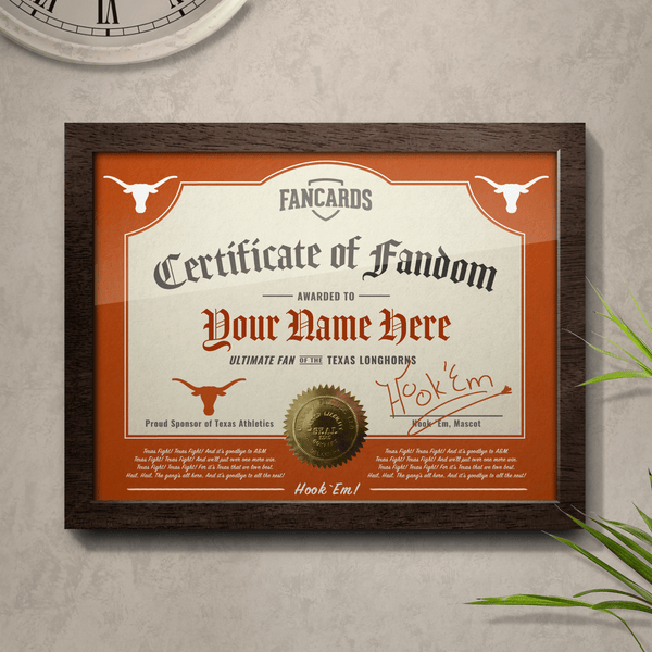 Texas Certificate of Fandom