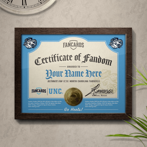 North Carolina Certificate of Fandom