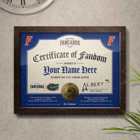 Florida Certificate of Fandom